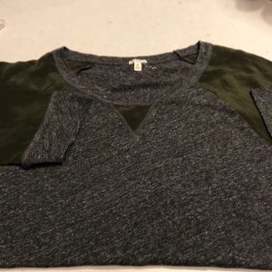 Silk/jersey top